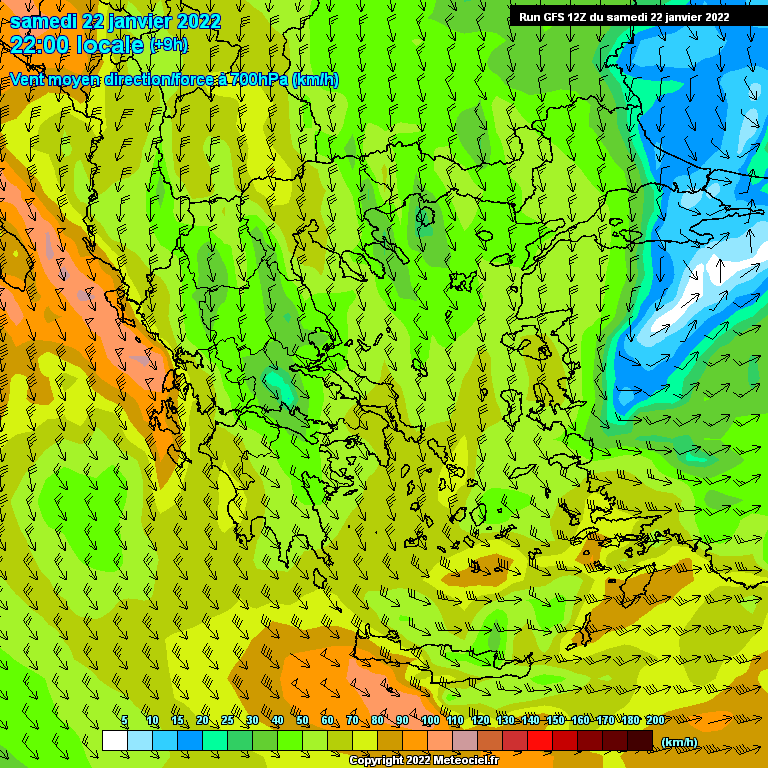 Modele GFS - Carte prévisions