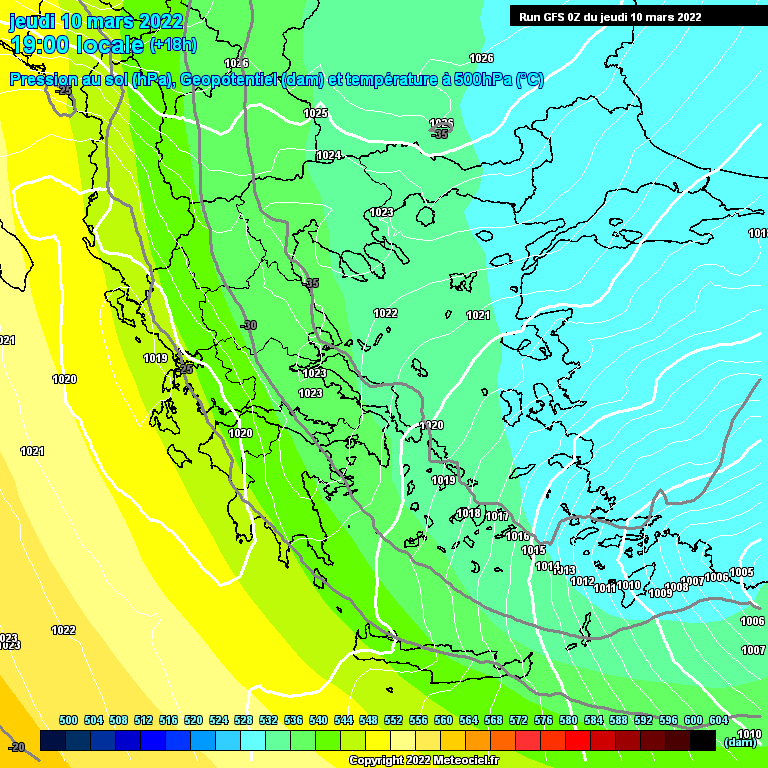 Modele GFS - Carte prévisions