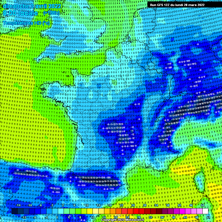 Modele GFS - Carte prévisions