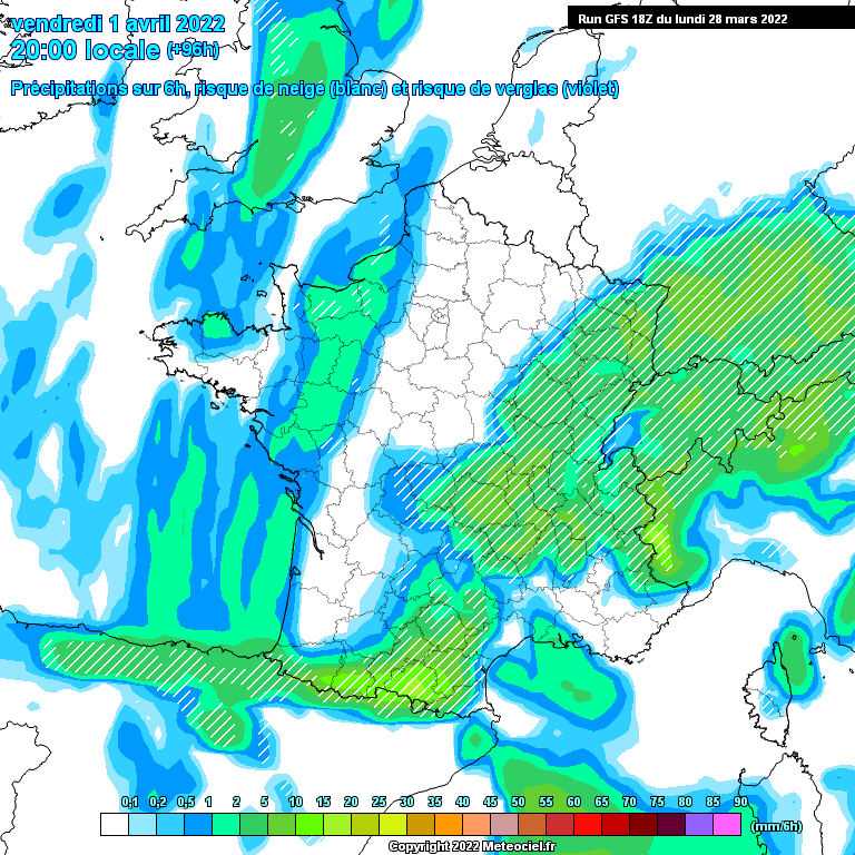 Modele GFS - Carte prévisions