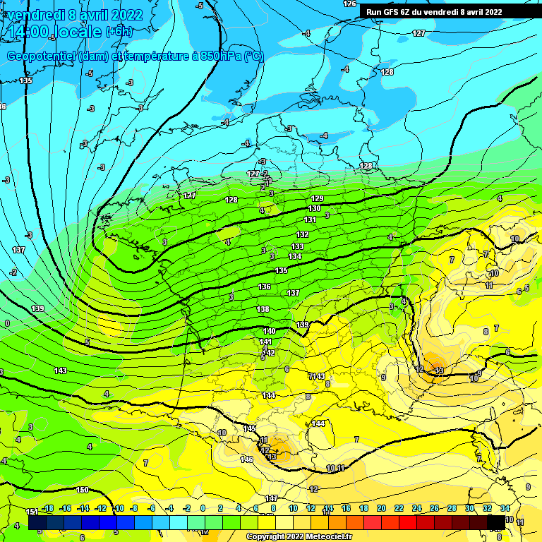 Modele GFS - Carte prévisions