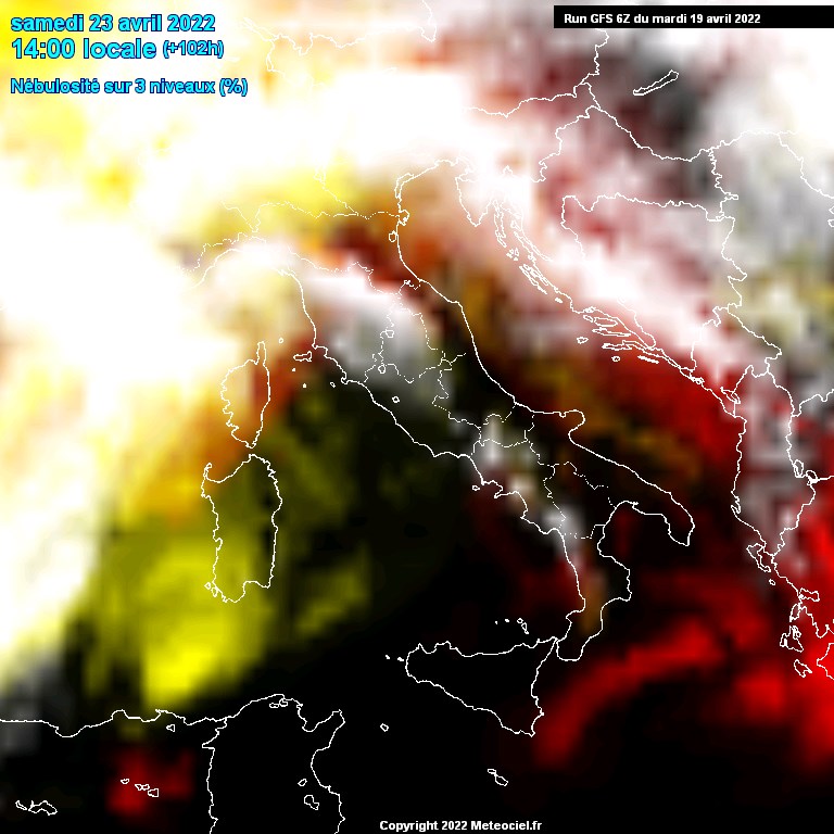 Modele GFS - Carte prévisions 