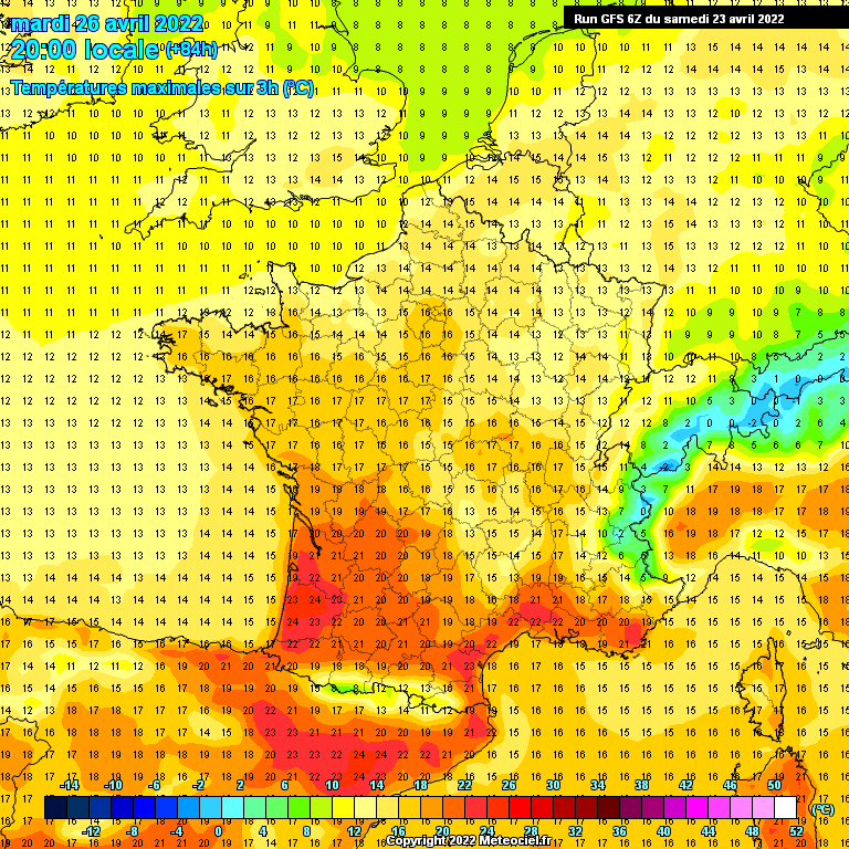 Modele GFS - Carte prévisions