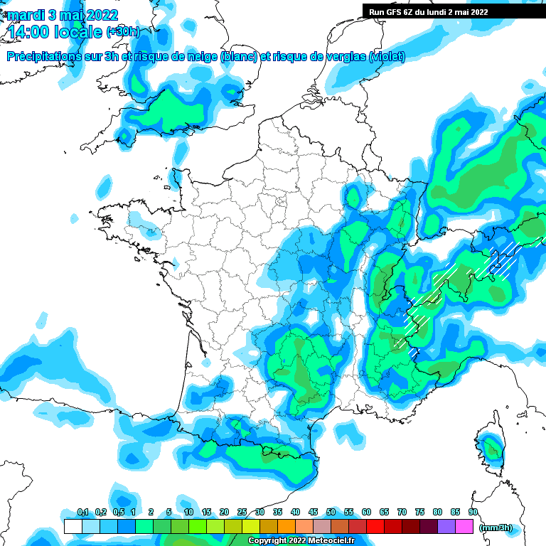 Modele GFS - Carte prévisions