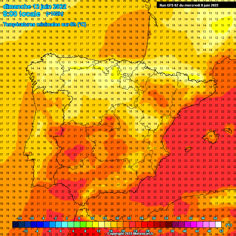 Modele GFS - Carte prévisions 