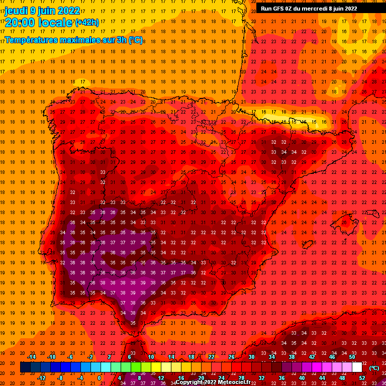 Modele GFS - Carte prévisions 