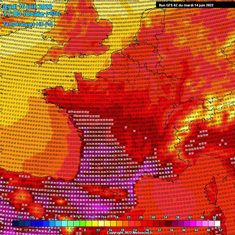 Modele GFS - Carte prévisions