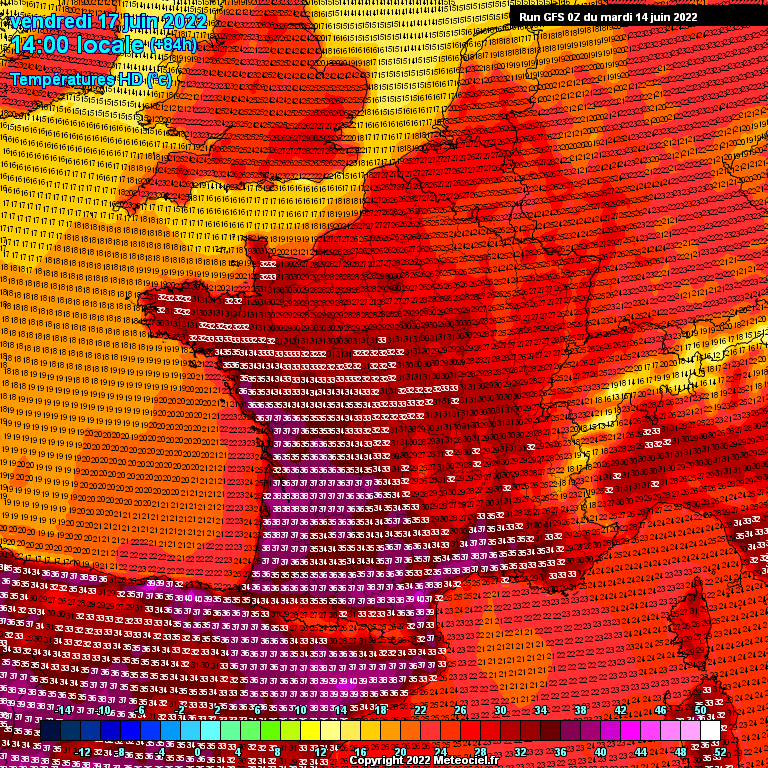 Modele GFS - Carte prévisions