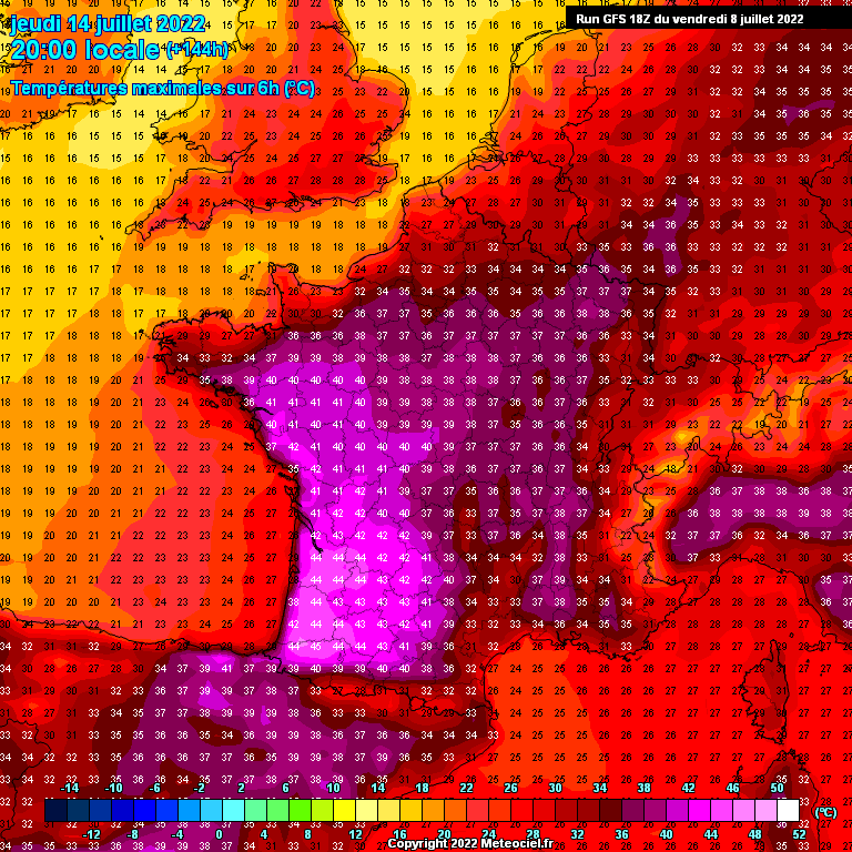 Modele GFS - Carte prévisions