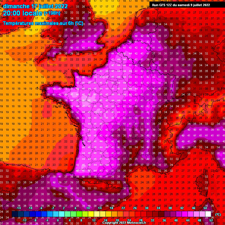 Modele GFS - Carte prévisions