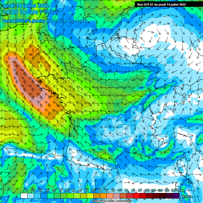 Modele GFS - Carte prévisions