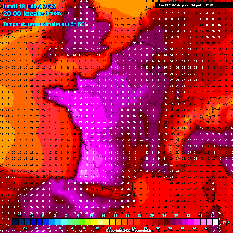 Modele GFS - Carte prévisions