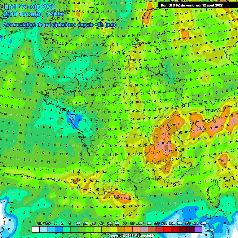 Modele GFS - Carte prévisions