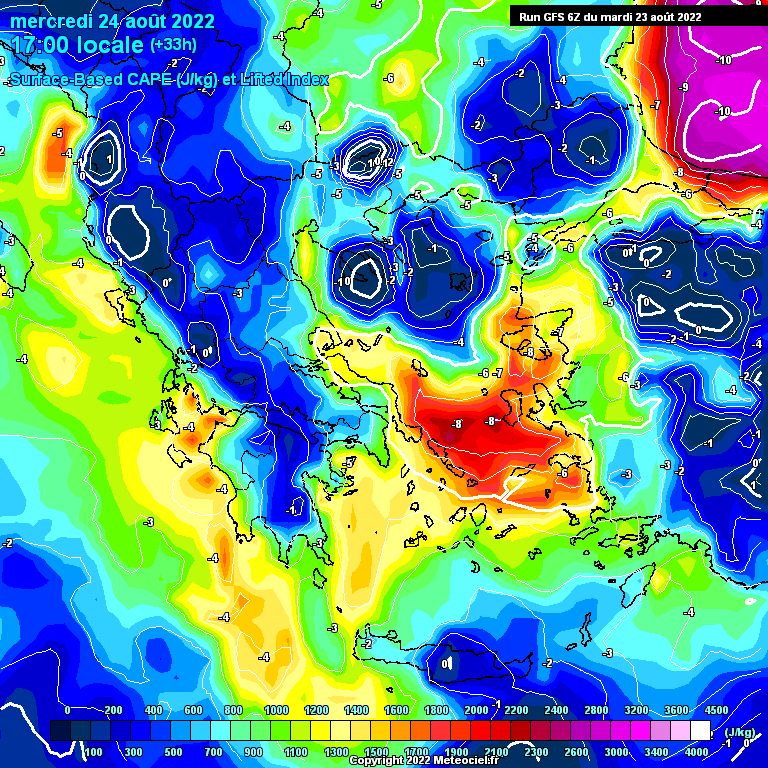 Modele GFS - Carte prévisions