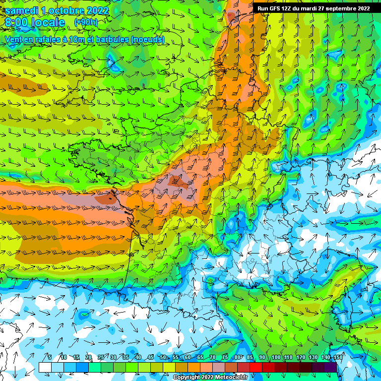 Modele GFS - Carte prévisions