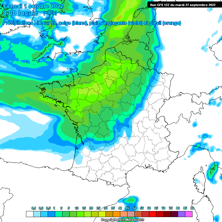 Modele GFS - Carte prévisions