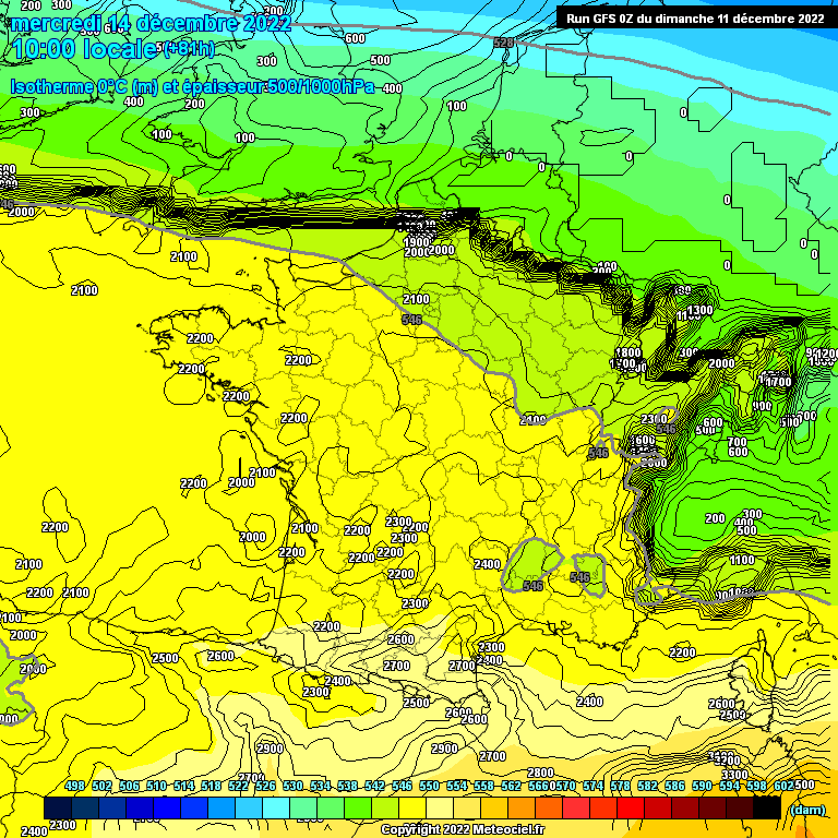 Modele GFS - Carte prévisions