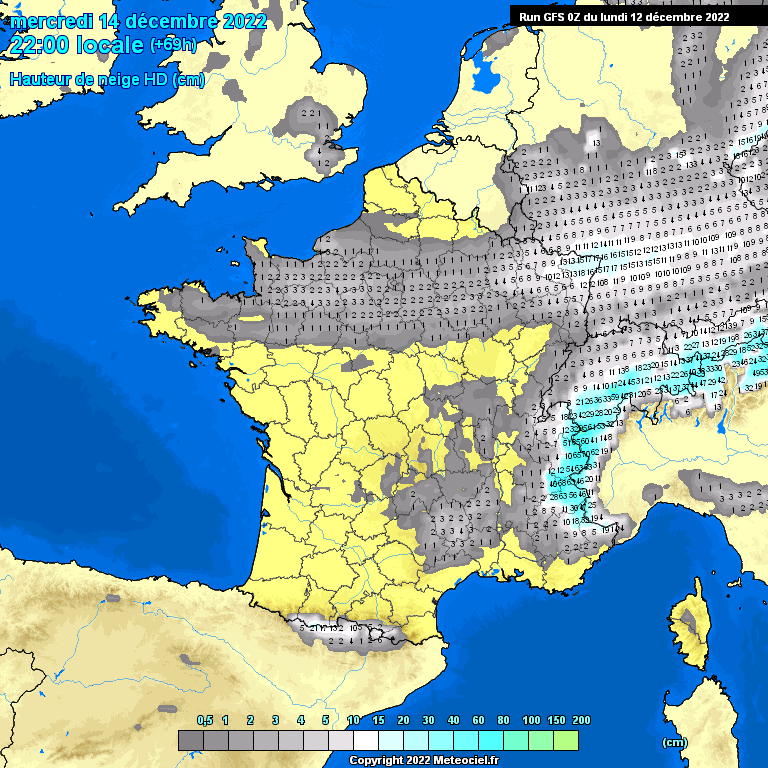 Modele GFS - Carte prévisions