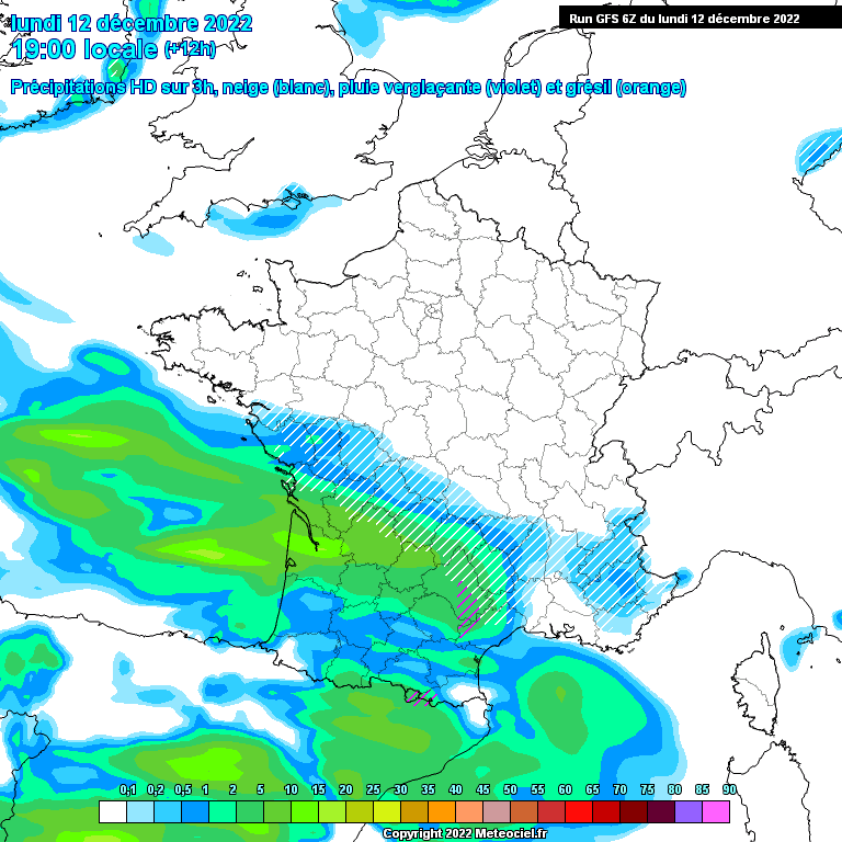 Modele GFS - Carte prévisions