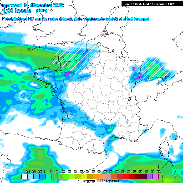 Modele GFS - Carte prévisions