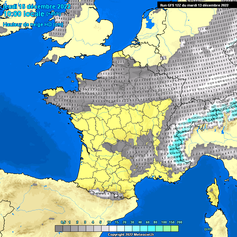 Modele GFS - Carte prévisions