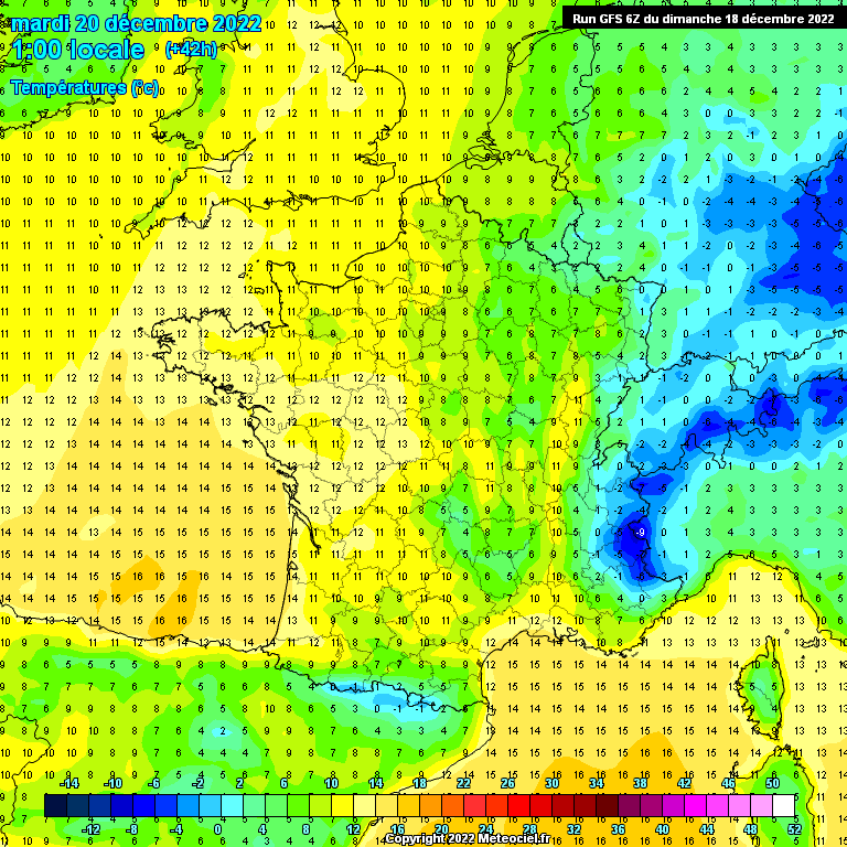 Modele GFS - Carte prévisions