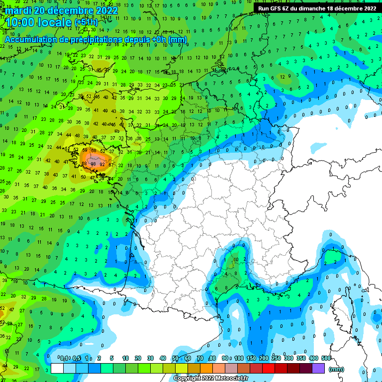 Modele GFS - Carte prévisions