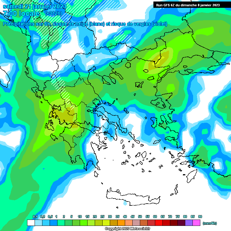 Modele GFS - Carte prévisions