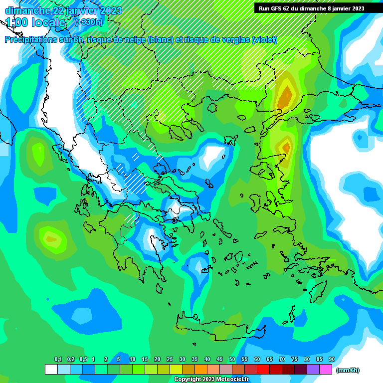 Modele GFS - Carte prévisions