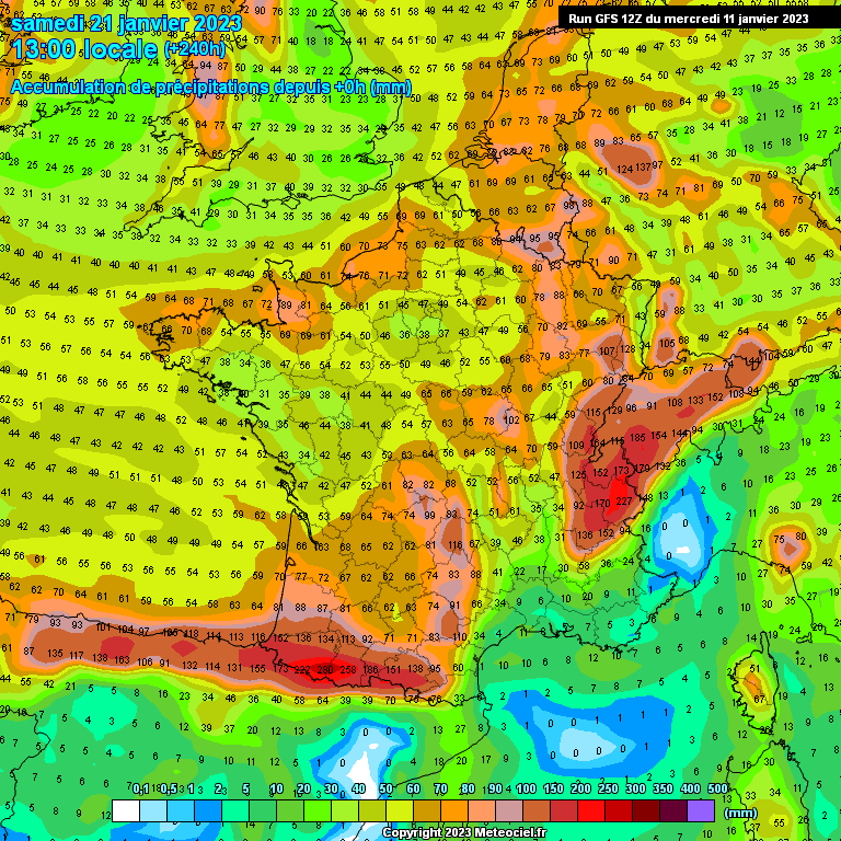 Modele GFS - Carte prévisions