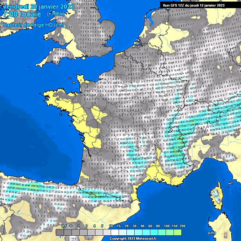 Modele GFS - Carte prévisions