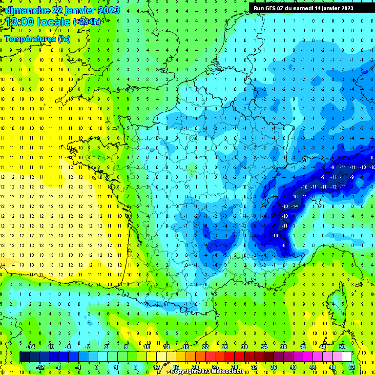 Modele GFS - Carte prévisions