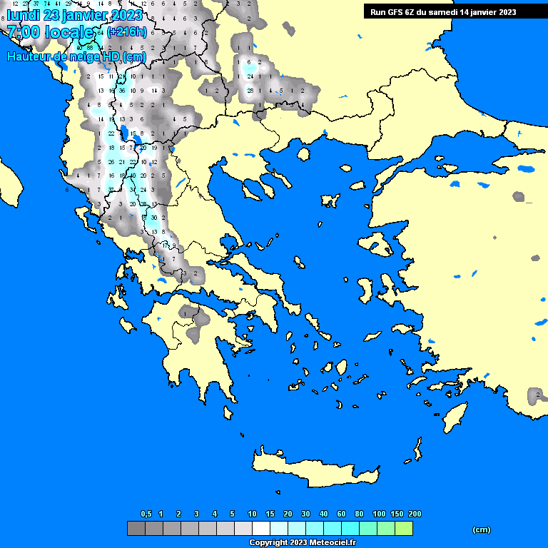 Modele GFS - Carte prévisions