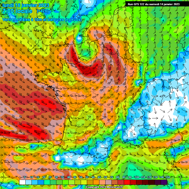 Modele GFS - Carte prévisions