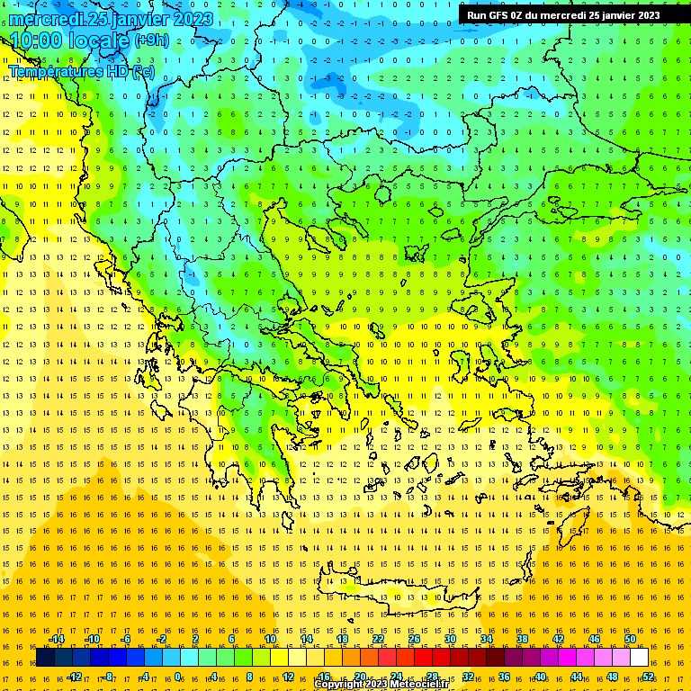 Modele GFS - Carte prévisions