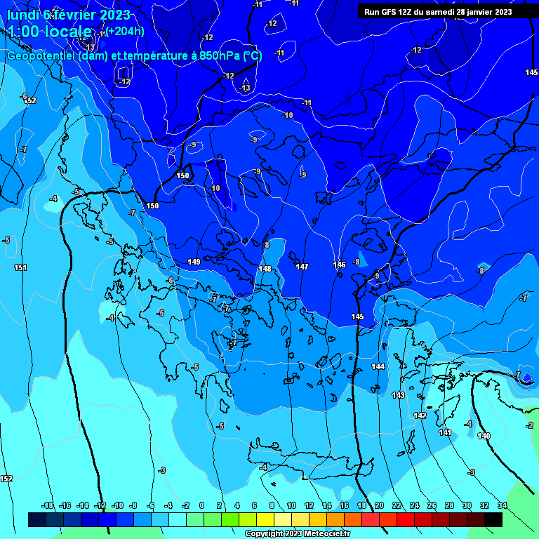 Modele GFS - Carte prévisions