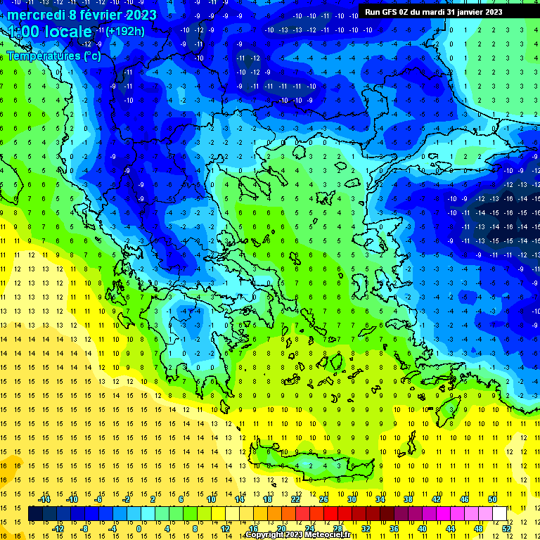 Modele GFS - Carte prévisions