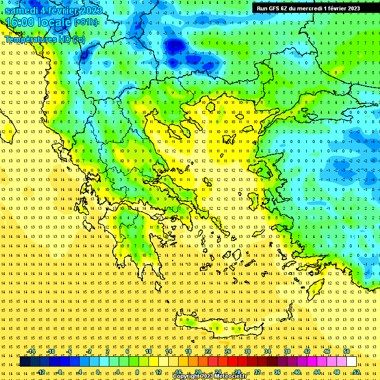 Modele GFS - Carte prévisions