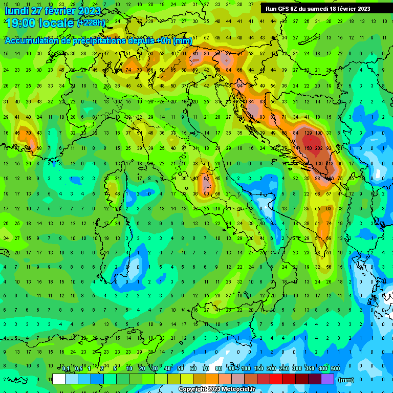 Modele GFS - Carte prévisions 