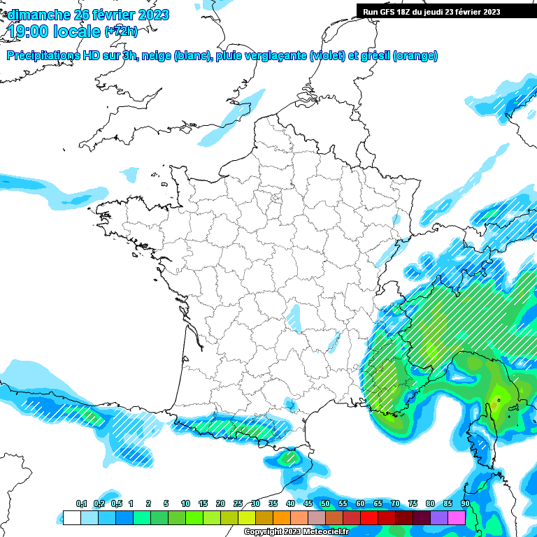 Modele GFS - Carte prévisions