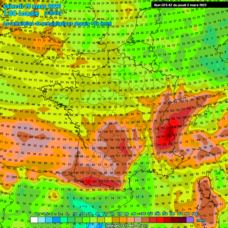 Modele GFS - Carte prévisions