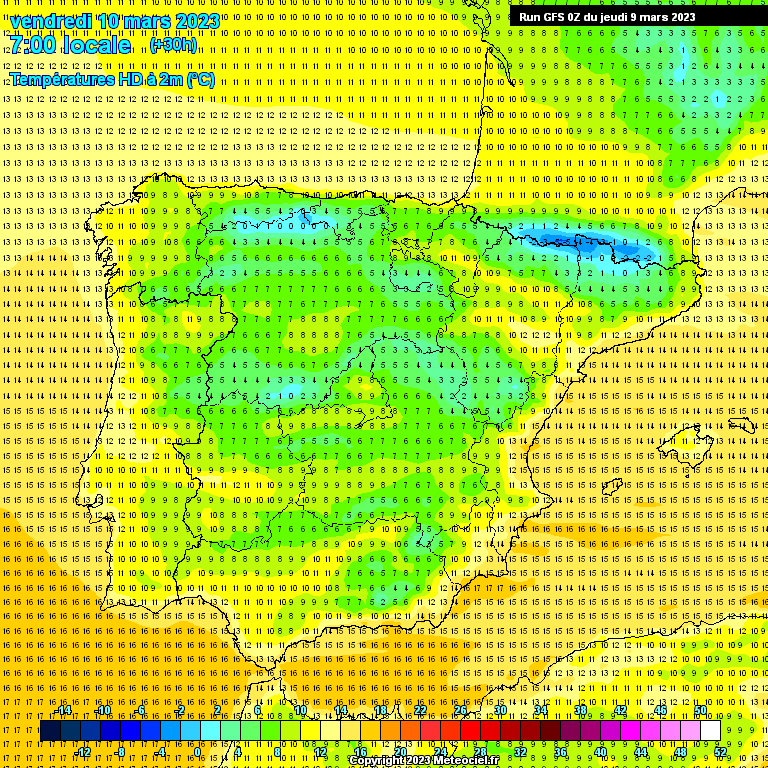 Modele GFS - Carte prévisions 