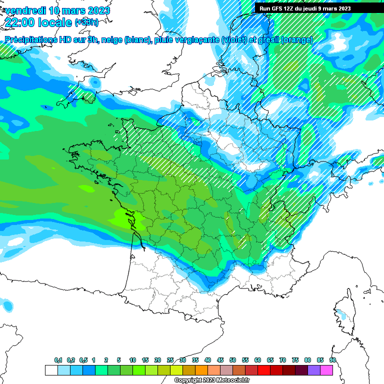 Modele GFS - Carte prévisions