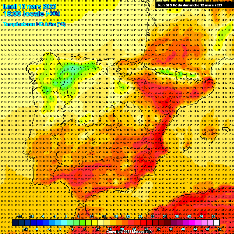 Modele GFS - Carte prévisions 