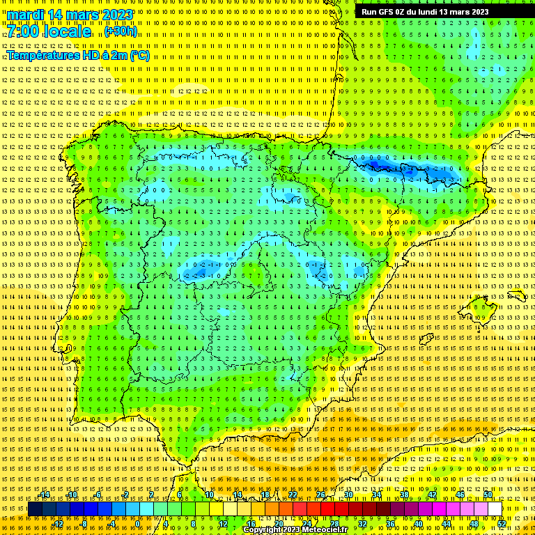 Modele GFS - Carte prévisions 