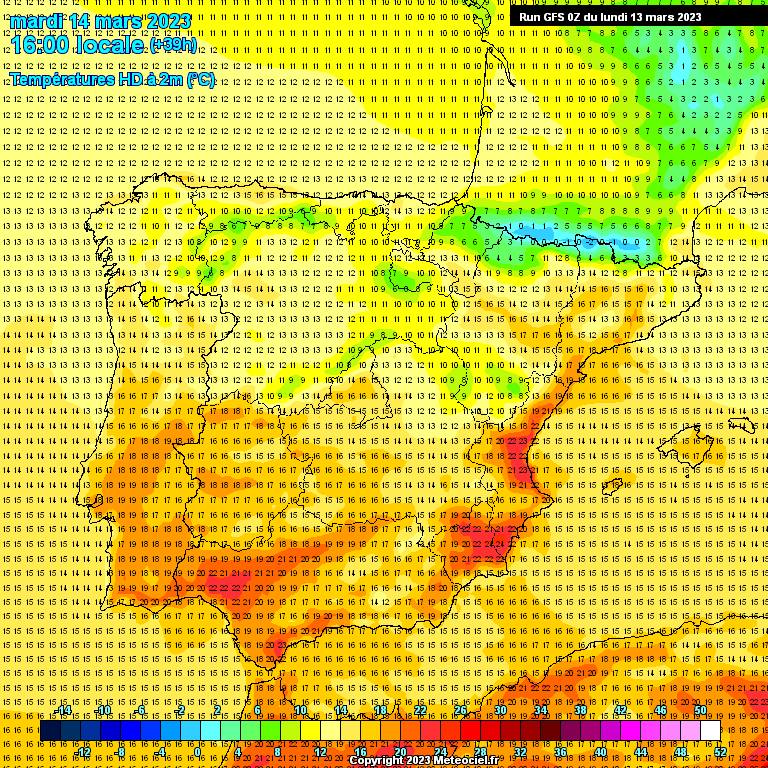 Modele GFS - Carte prévisions 