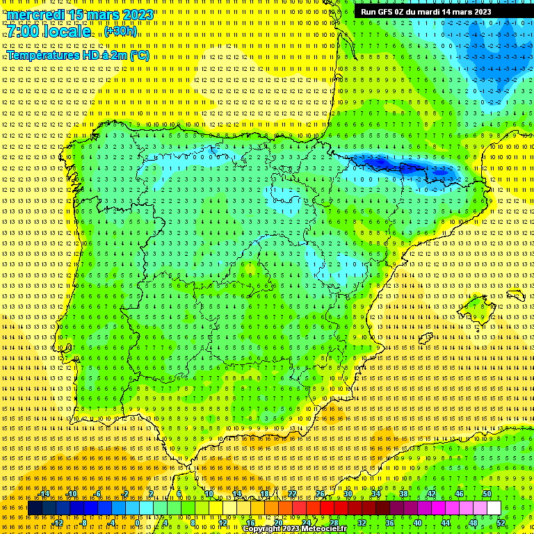 Modele GFS - Carte prévisions 