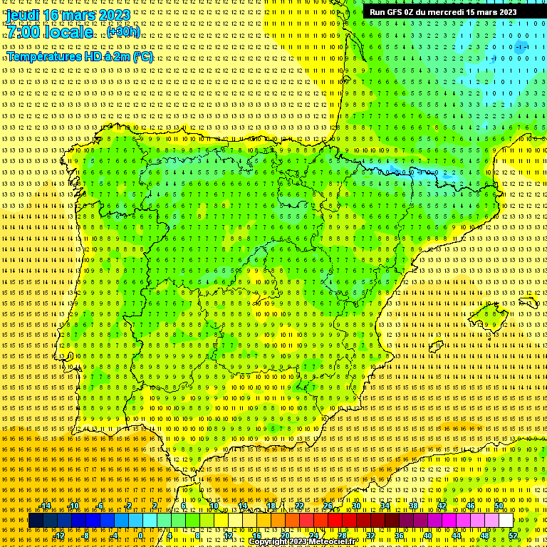 Modele GFS - Carte prévisions 