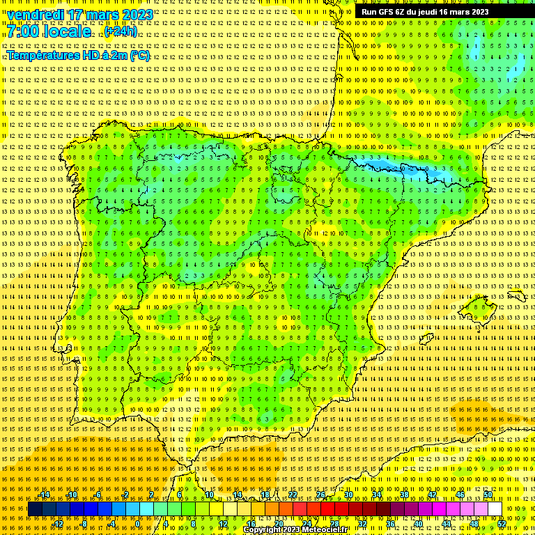 Modele GFS - Carte prévisions 
