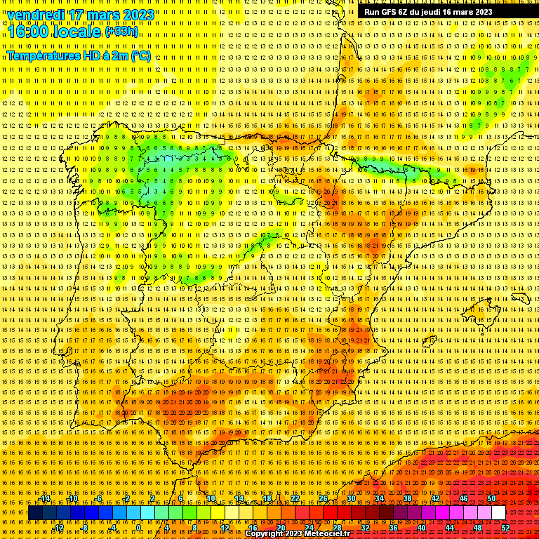 Modele GFS - Carte prévisions 